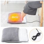 Electric USB Heated Foot Warmer Washable Winter Warm Feet Heating Pad Cushion UK