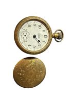 Antique Elgin Pocket Watch Gold Filled Floral Engraved Hunter Case Made in USA