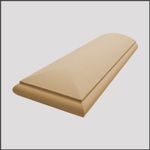 2x Pennine Stop End Wall Copings 1000mm x 350mm 3 Colours, Free UK Mnld Delivery