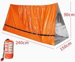 Emergency Shelter Survival Tent Set Thermal Blanket Waterproof w/Whistle Camping