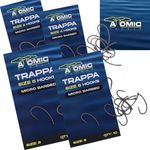 Atomic Tackle Trappa Hooks Barbed / Barbless Carp Fishing Hooks - 2/4/6/8