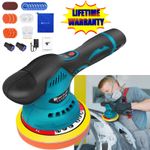 Dual Action Car Polisher Buffer Sander Cordless Polishing Machine 5" 6'' Pad Mop