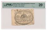 ITALIAN STATES (REPUBLICA ROMANA) banknote 3 Bajocchi 1798 PMG VF 20 Very Fine