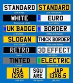 1/64TH SCALE PERSONALISED NUMBER PLATES FOR  DIORAMA OR MODEL  Hotwheels