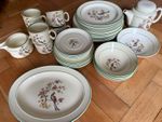 J & G Meakin Trend Floral Oven-Safe Ceramic Dinner Set w/ Plates, Cups UK