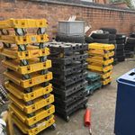 Heavy Duty Wheeled 600 x 400mm Tote Crate Dolly 250kg Skate Dollies joblot 