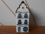 BLUE DELFT CANAL HOUSE ceramic decanter bottle KLM AIRLINES Bols 2002 Number 3