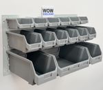 CLEARANCE Bin Storage Box Wall Panel louvre Rack Garage Wall Mounted workshop