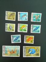 TANZANIA USED STAMPS 1967-73 FISH 10c-1/30 .