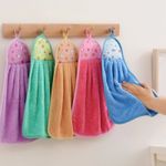 4pcs Small Hand Towels for Kitchen Bathroom Coral Velvet Soft Quick Dry Absorben