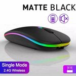 RGB LED Wireless Mouse Rechargeable Optical Silent Mice USB For PC Laptop UK