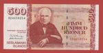 ICELAND 500 KRONUR  2001  PICK # 58b  UNC.