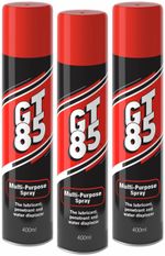 3 x GT85 Spray Lube Multi Lubricant Penetrator Water Displacer Corrosion 400ML