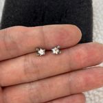 6mm Small CZ Star Stud Earrings for Men Women Streetwear Punk Hip Hop Unisex