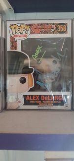 Funko Pop Figure Clockwork Orange Alex Delarge Signed By Malcolm Mcdowell Coa 