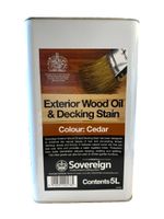 Sovereign Exterior Wood Oil & Decking Stain, Sheds & Fences Cedar 5L