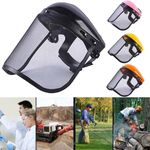 1xChainsaw Mesh Safety Face Mask Shield Visor Garden Helmet Grass Trimmer Helmet