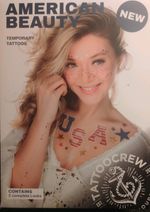 2 Looks 4th of July America Tattoos Temporary Patriotic USA Stars Soccer Pride