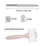 Stamping Leather Kit Craft Carving Saddle Alphabet Set DIY Making Punch Tools