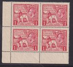 SG430 1d Wembley Corner Block Of 4 UNMOUNTED MINT[619]