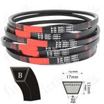 B SEC V Belt Sizes 500Li-4064Li Drive Belt (B Section Branded 17mmX11mm V Belt)