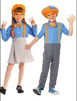 Boys Gilrs Blippi Costume Oufit Halloween Party Book Week Fancy Dress Up Gift