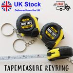 RAW LOCK MINI Retractable Tape Measure Keyring Key Chain Measuring Tool 1M - UK