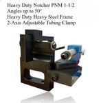 Heavy Duty Notcher PNM 1-1/2 Pipe Notcher Multi-Size Hole Saw Set Swivels 50°