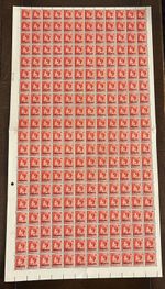 EDWARD VIII MOROCCO AGENCIES/TANGIER Full Sheet of 240 Stamps Overprints Rare.