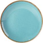 6x Porcelite Seasons Sea Spray Blue Green Coupe Plate 18cm/7"