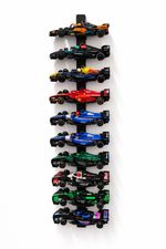 Horizontal Wall Mount Display Rack for Lego Speed Champions F1 Formula 1 Cars