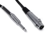 PROFESSIONAL FEMALE XLR to 1/4" JACK CABLE mic microphone lead OFC patch mono