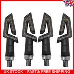4x Arrow Motorcycle LED Turn Signal Amber For Honda Shadow Aero 1100 600 Spirit