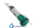 LINCAT NE43 GREEN LENS NEON INDICATOR BULB 230V 10MM HOLE PANEL PUSH INN FIT