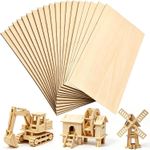 20PCS Plywood Cut to Size 200x100x20mm Balsa Wood Sheets for DIY Crafts Model