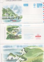 GB Stamps Aerogram / Air Letter APS79, 1st NVI Coastline Issue,harbour,boat 1989