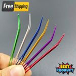 6Pcs Large Eye Knitting Needles Set Yarn Tapestry Bulb Eye Sewing Crochet DIY UK