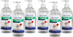 Creamol Instant Hand Sanitizer Gel (500ml x 6 ) Double Strenght No-Rinse Formula