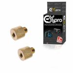Ex-Pro 1/4" inch Female to 3/8" inch Male 20mm Brass Tripod Thread Adapter x2