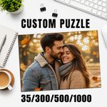 Personalised Jigsaw Puzzle Any Custom Picture Image 35 300 500 1000 Pcs  UK Gift