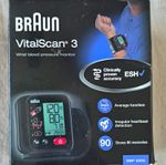 Braun VitalScan 3 Wrist Blood Pressure Monitor Digital ESH Avg 90 Memory