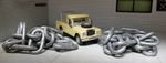 Land Rover Rear Tail Gate Galvanised Chain Supports x2 Series 2 2a 3 330399