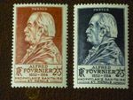 FRANCE 1946 Fournier Prophylaxis Fund pair  vf MINT never hinged  SG 960-961