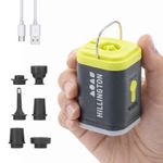 Hillington Mini USB Air Pump Portable Air Bed Inflator Vacuum Pump LED Light
