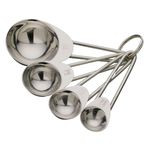 4X Measuring Spoons Set Stainless Steel Scoop Cooking Baking Kitchen Fluid Dry