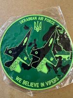WE BELIEVE IN GHOSTS UKRAINE NVG PATCH NEW VIPERS UKRANIAN AIR FORCE