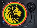 Lion Of Judah Rasta Rastafarian Reggae 12" Turntable Slipmat DJ Vinyl Record Mat