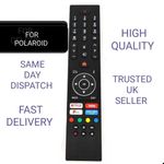 NEW REMOTE FOR POLAROID SMART TV MODELS: P24RP0109A. P24RPA1381A. P32RD0667AB.