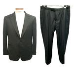 Ermenegildo Zegna Micronsphere Wool US 46 EU 54R Black Tuxedo Suit 1 Button