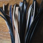 45 x 2mm x 2 to 5 mm x  1mtr  assorted Colours Leather lacing/ thong